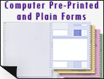 computer pre printed